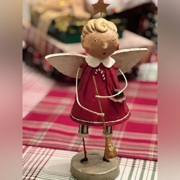 Lori Mitchell ‘Tis the Season Angel Figurine. 13.5”. Preowned. Like new.